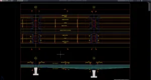 bridge deck reinforcement plan and elevation