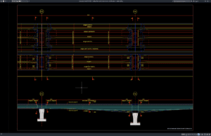 Download Bridge Deck Reinforcement Plan and Elevation DWG AutoCAD bridge deck reinforcement plan and elevation