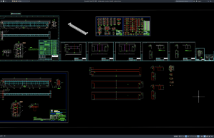Download Bridge Girder Structural Details DWG AutoCAD bridge girder structural details