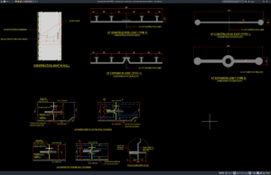 Download Concrete Wall Construction Joint and Expansion Joint Details DWG AutoCAD concrete wall construction joint and expansion joint details