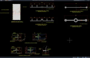 Download Concrete Wall Construction Joint and Expansion Joint Details DWG AutoCAD concrete wall construction joint and expansion joint details