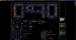 core wall formwork layout and elevation details