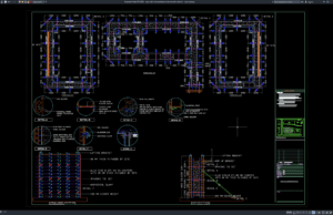 Download Core Wall Formwork Layout and Elevation Details DWG AutoCAD core wall formwork layout and elevation details