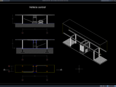 Download Denah dan Detail Pos Kontrol Kendaraan DWG AutoCAD denah dan detail pos kontrol kendaraan
