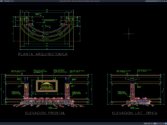 Download Denah dan Tampak Monumen Gerbang Masuk DWG AutoCAD denah dan tampak monumen gerbang masuk
