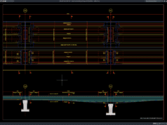 Download Denah dan Tampak Penulangan Deck Jembatan DWG AutoCAD denah dan tampak penulangan deck jembatan