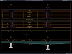 Download Denah dan Tampak Penulangan Deck Jembatan DWG AutoCAD denah dan tampak penulangan deck jembatan
