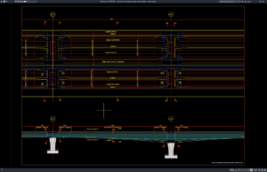 Download Denah dan Tampak Penulangan Deck Jembatan DWG AutoCAD denah dan tampak penulangan deck jembatan