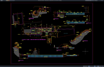 Download Denah, Potongan, dan Detail Kolam Renang Olimpiade DWG AutoCAD denah, potongan, dan detail kolam renang olimpiade