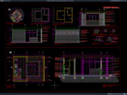 Download Denah, Tampak, dan Detail Pos Jaga DWG AutoCAD denah, tampak, dan detail pos jaga