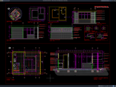 Download Denah, Tampak, dan Detail Pos Jaga DWG AutoCAD denah, tampak, dan detail pos jaga