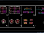 Download Denah, Tampak, dan Potongan Pabrik Baja DWG AutoCAD denah, tampak, dan potongan pabrik baja