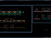 Download Denah, Tampak, dan Potongan Pagar Gerbang DWG AutoCAD denah, tampak, dan potongan pagar gerbang