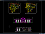 Download Denah, Tampak, dan Potongan Perpustakaan DWG AutoCAD denah, tampak, dan potongan perpustakaan