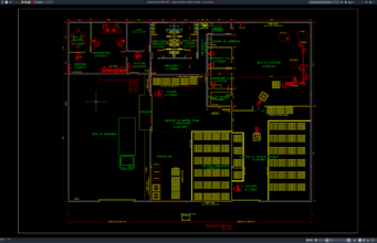 Download Denah Tata Letak Pabrik Kosmetik DWG AutoCAD denah tata letak pabrik kosmetik