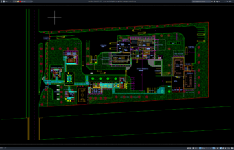 Download Denah Tata Letak Pabrik Pengolahan Mangga DWG AutoCAD denah tata letak pabrik pengolahan mangga