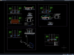 detail desain gerbang dan instalasi listrik