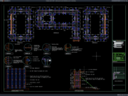 Download Detail Layout dan Elevasi Bekisting Core Wall DWG AutoCAD detail layout dan elevasi bekisting core wall