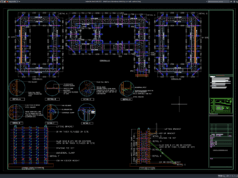 Download Detail Layout dan Elevasi Bekisting Core Wall DWG AutoCAD detail layout dan elevasi bekisting core wall