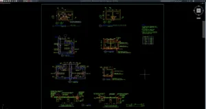 detail penulangan tangki air dan ruang pompa