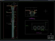 Download Detail Potongan dan Struktur Tiang Penahan Galian DWG AutoCAD detail potongan dan struktur tiang penahan galian