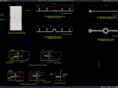 Download Detail Sambungan Konstruksi dan Sambungan Muai Dinding Beton DWG AutoCAD detail sambungan konstruksi dan sambungan muai dinding beton