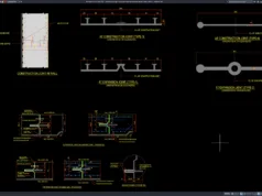 Download Detail Sambungan Konstruksi dan Sambungan Muai Dinding Beton DWG AutoCAD detail sambungan konstruksi dan sambungan muai dinding beton