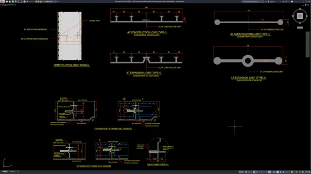 detail sambungan konstruksi dan sambungan muai dinding beton detail sambungan konstruksi dan sambungan muai dinding beton