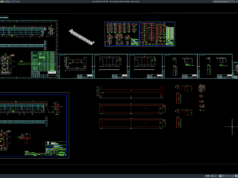 Download Detail Struktur Girder Jembatan DWG AutoCAD detail struktur girder jembatan