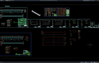 Download Detail Struktur Girder Jembatan DWG AutoCAD detail struktur girder jembatan