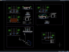 Download Entrance Design and Electrical Installation Details DWG AutoCAD entrance design and electrical installation details