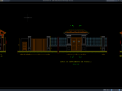 Download Gambar Tampak Gerbang Masuk dan Detail Pagar DWG AutoCAD gambar tampak gerbang masuk dan detail pagar