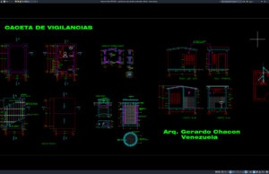Download Guard Booth Plan, Elevation and Section Details DWG AutoCAD guard booth plan, elevation and section details