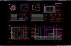 Download Guard House Plan, Elevation and Section Details DWG AutoCAD guard house plan, elevation and section details