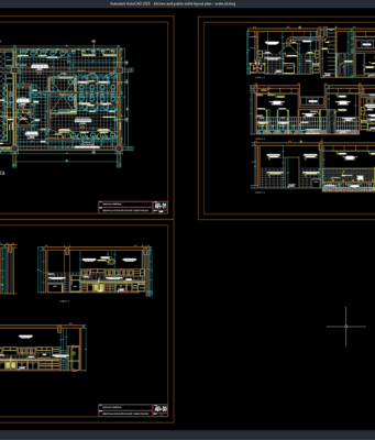 kitchen and public toilet layout plan