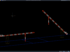 Download Model 3D Palang Pengaman Ganda DWG AutoCAD model 3d palang pengaman ganda