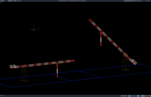 Download Model 3D Palang Pengaman Ganda DWG AutoCAD model 3d palang pengaman ganda