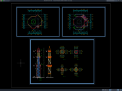 Download Mosque Minaret Plan, Elevation and Detail DWG AutoCAD mosque minaret plan, elevation and detail