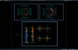Download Mosque Minaret Plan, Elevation and Detail DWG AutoCAD mosque minaret plan, elevation and detail