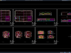 Download Steel Factory Floor Plans, Elevations and Sections DWG AutoCAD steel factory floor plans, elevations and sections