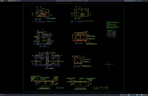 Download Water Tank and Pump Room Reinforcement Details DWG AutoCAD water tank and pump room reinforcement details